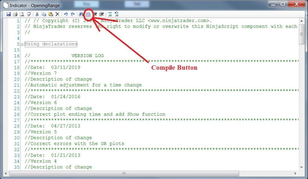 Open Range Indicator for NT7 Compile Button 1024x595